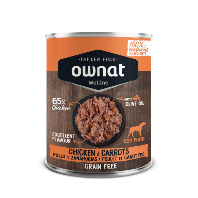     Ownat Wet Line Frango e Cenouras Lata 400gr
