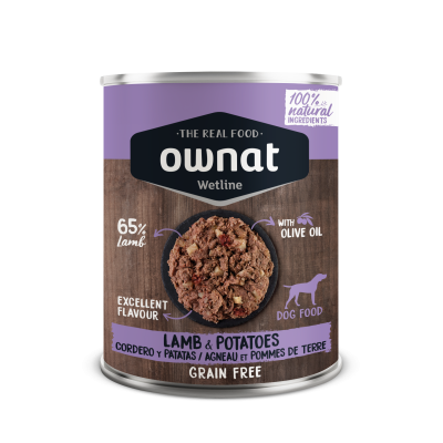     Ownat Wet Line Cordeiro e Batatas Lata 400gr

