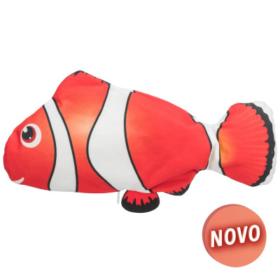     Peixe Palhaço com Movimento e Catnip 26CM

