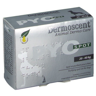    Dermoscent Pyospot 20-40kg (caixa 4 Pipetas)
