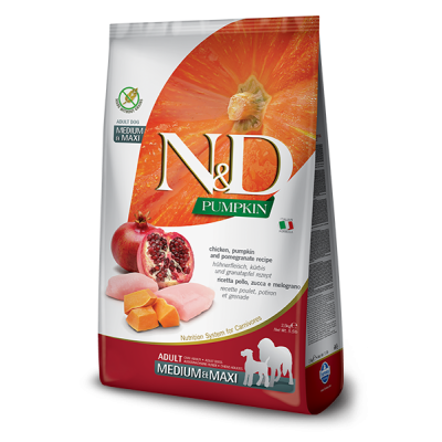     N&D Pumpkin Dog Chicken&Pomegranate Adult Med/Max 12Kg
