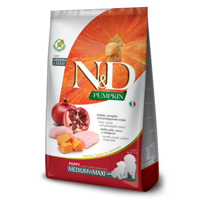     N&D Pumpkin Dog Chicken, Pumpkin & Pomegranate Puppy Med/Max 2,5Kg
