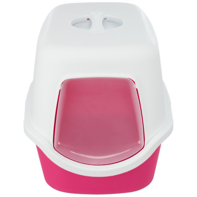     Toilete "Vico" C/ Porta P/ Gatos Rosa/Branco (TX40277)

