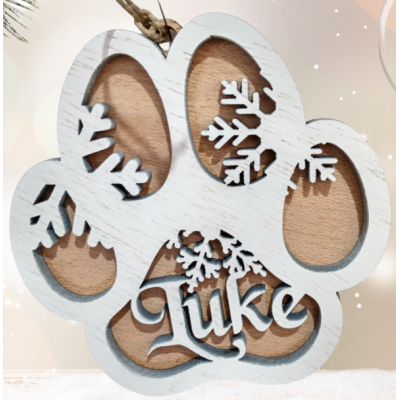     Pata de Cão de Natal Personalizada
