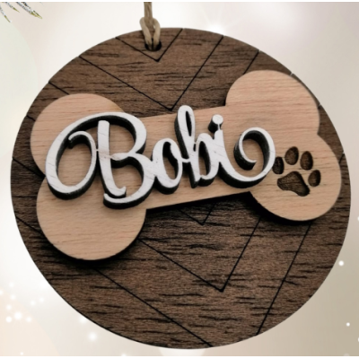     Osso Cão de Natal Personalizado
