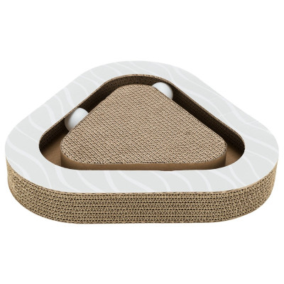    Arranhador em cartão 36x5x36/36cm (cinza) TX48009
