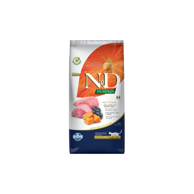     N&D Pumpkin Cat Neutered Lamb, Pumpkin&Blueberry Adult 5kg
