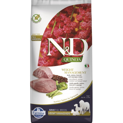     N&D Quinoa Dog Weight Manag Lamb 2,5Kg
