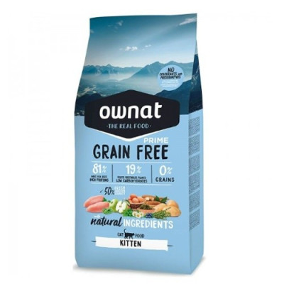     Ownat Prime Grain Free Kitten 3kg (Gatos)
