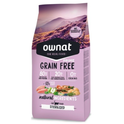     Ownat Prime Grain Free Sterlised 3kg (Gatos)
