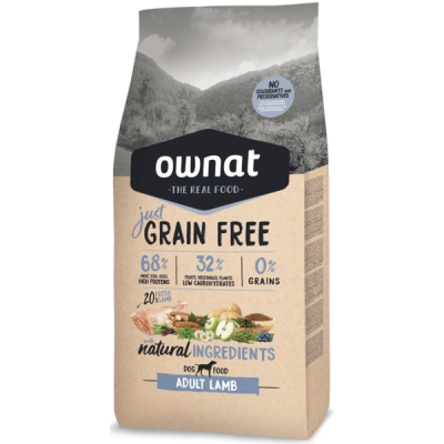     Ownat Just Grain Free Adult Lamb 14kg
