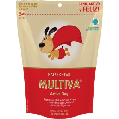     Multiva Active Dog Saqueta (45 Chews)
