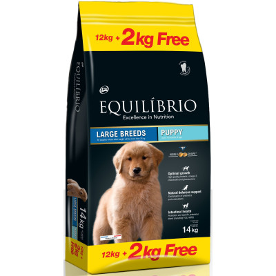     Equilibrio Dog Puppy Large Breed 12+2kg

